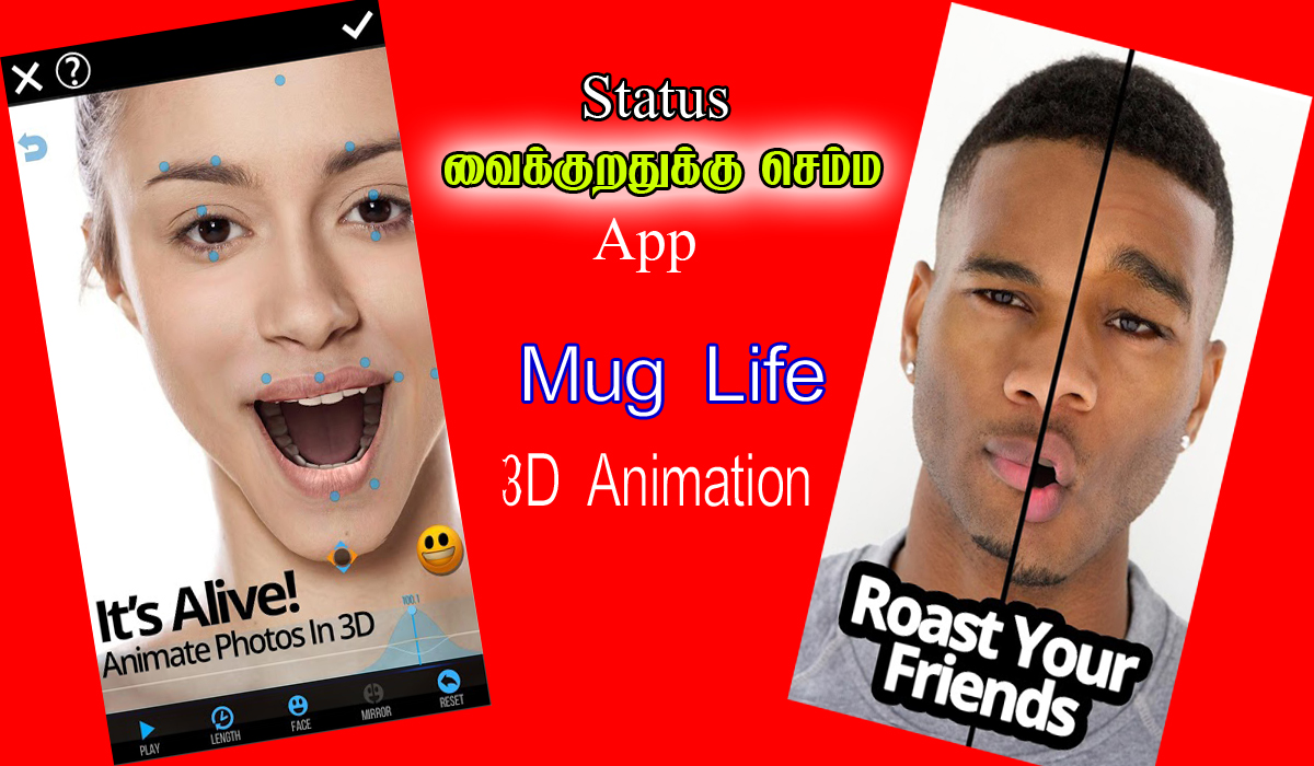 Mug Life - 3D Face Animator Best Photo Animation App For Gallery Photos