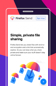 Firefox send best app for files send online with expire and password protect2020 Do something new